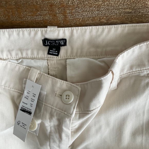 NWT J. Crew Petite Kate straight-leg pant in chino Natural SZ 0 P - Picture 5 of 5